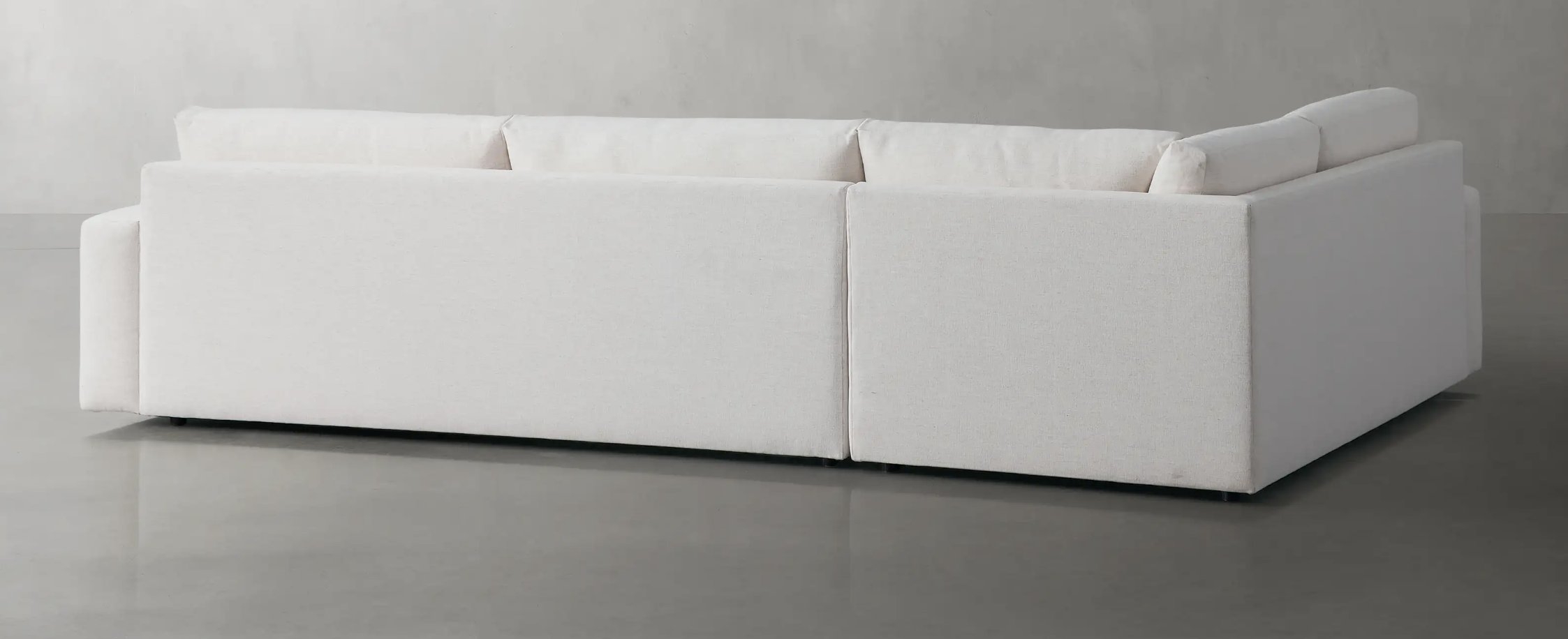 Kipton Wide Arm Two-Piece Sectional in Upholstered Natural - Image 2