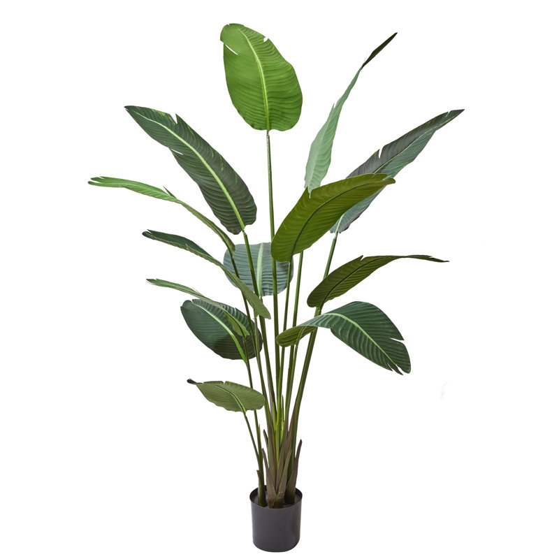 83" Faux Banana Leaf Tree In Pot - Image 0