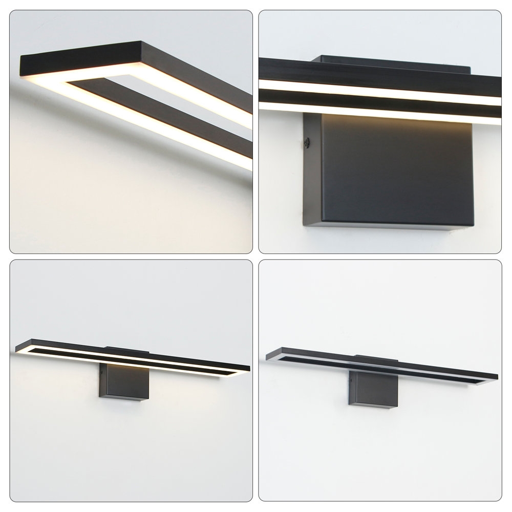 Changanbi 24 inches Dimmable Modern LED Vanity Light Black Bath Bar Picture Lighting - Image 5