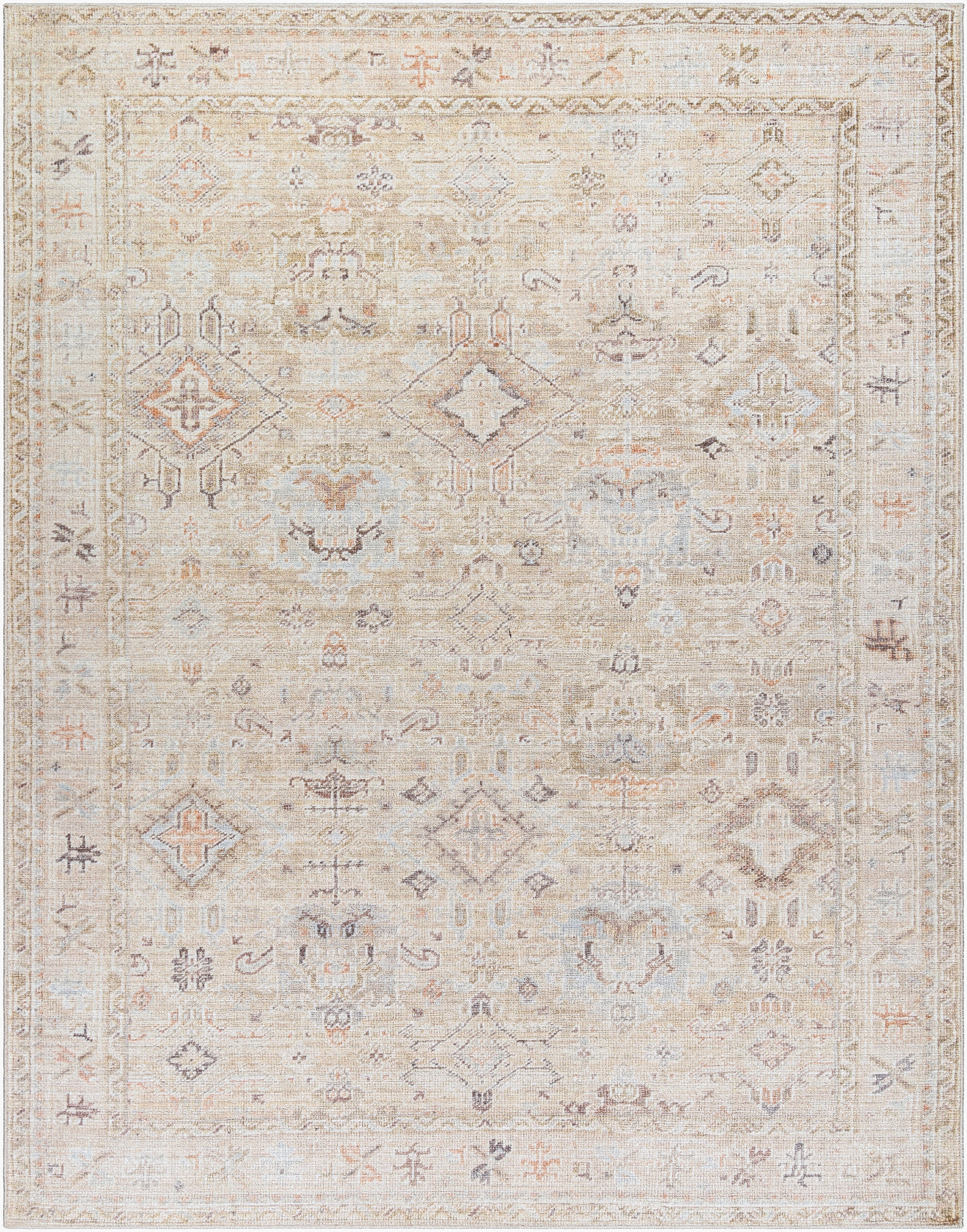 Marlene Beige Indoor 7'9" x 10' Machine Woven Rug - Image 0