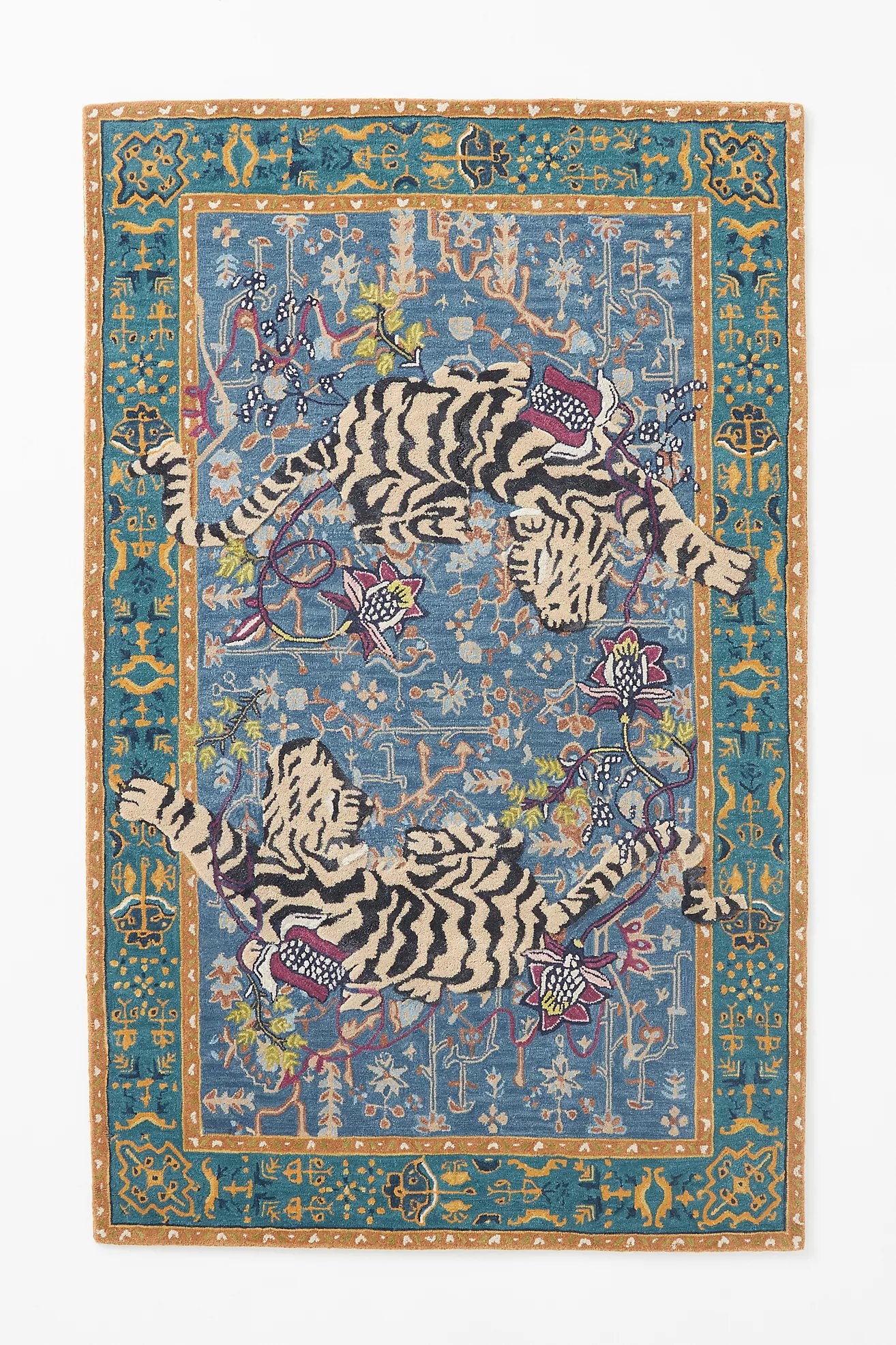 Agnes Tiger Tufted Wool-Viscose Blend Rug - Image 0