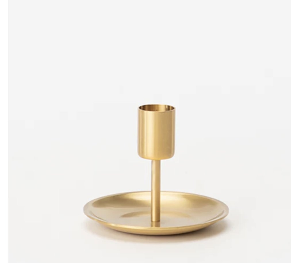 GOLD CANDLE HOLDER - SMALL - Image 0