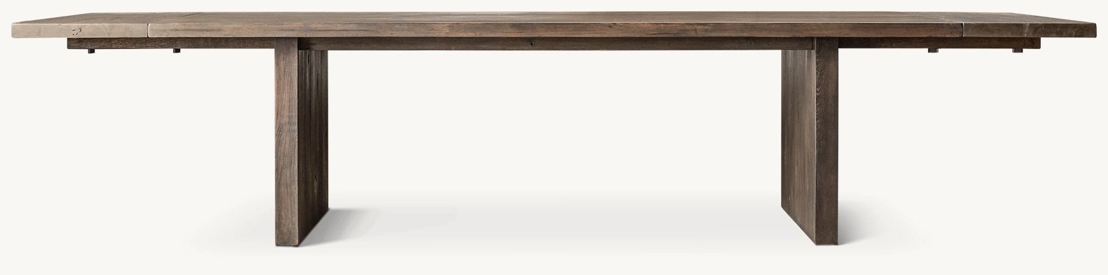RECLAIMED RUSSIAN OAK PLANK RECTANGULAR DINING TABLE - Image 1