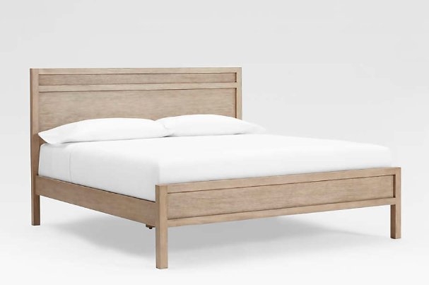 Keane Weathered Natural Solid Wood King Bed - Image 0