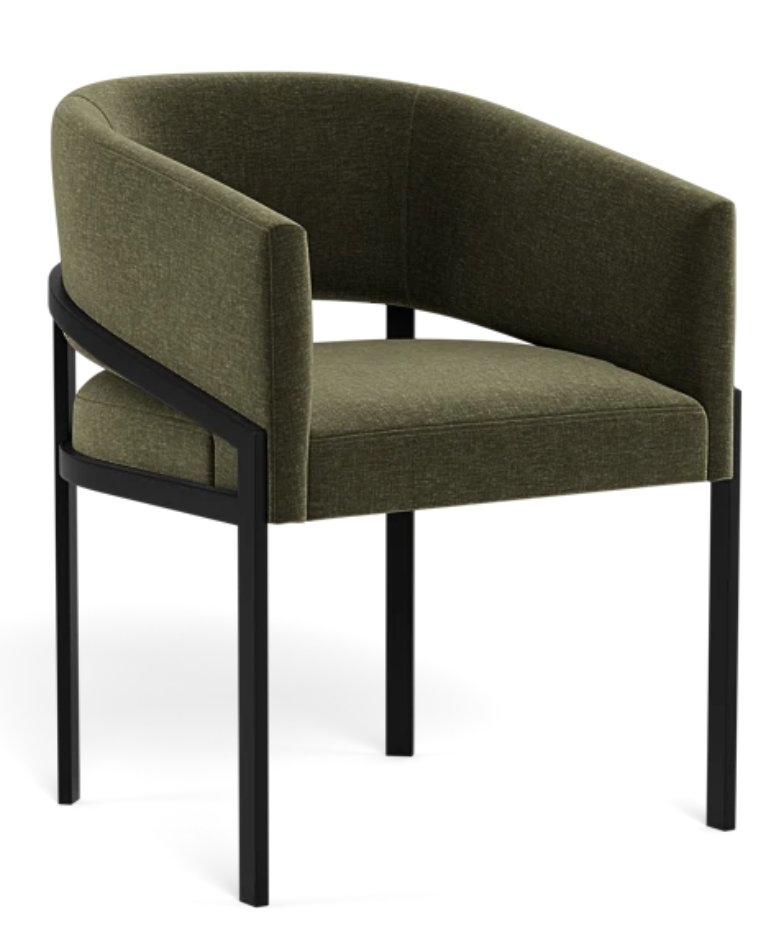 Mina Metal Framed Upholstered Chair - Image 0
