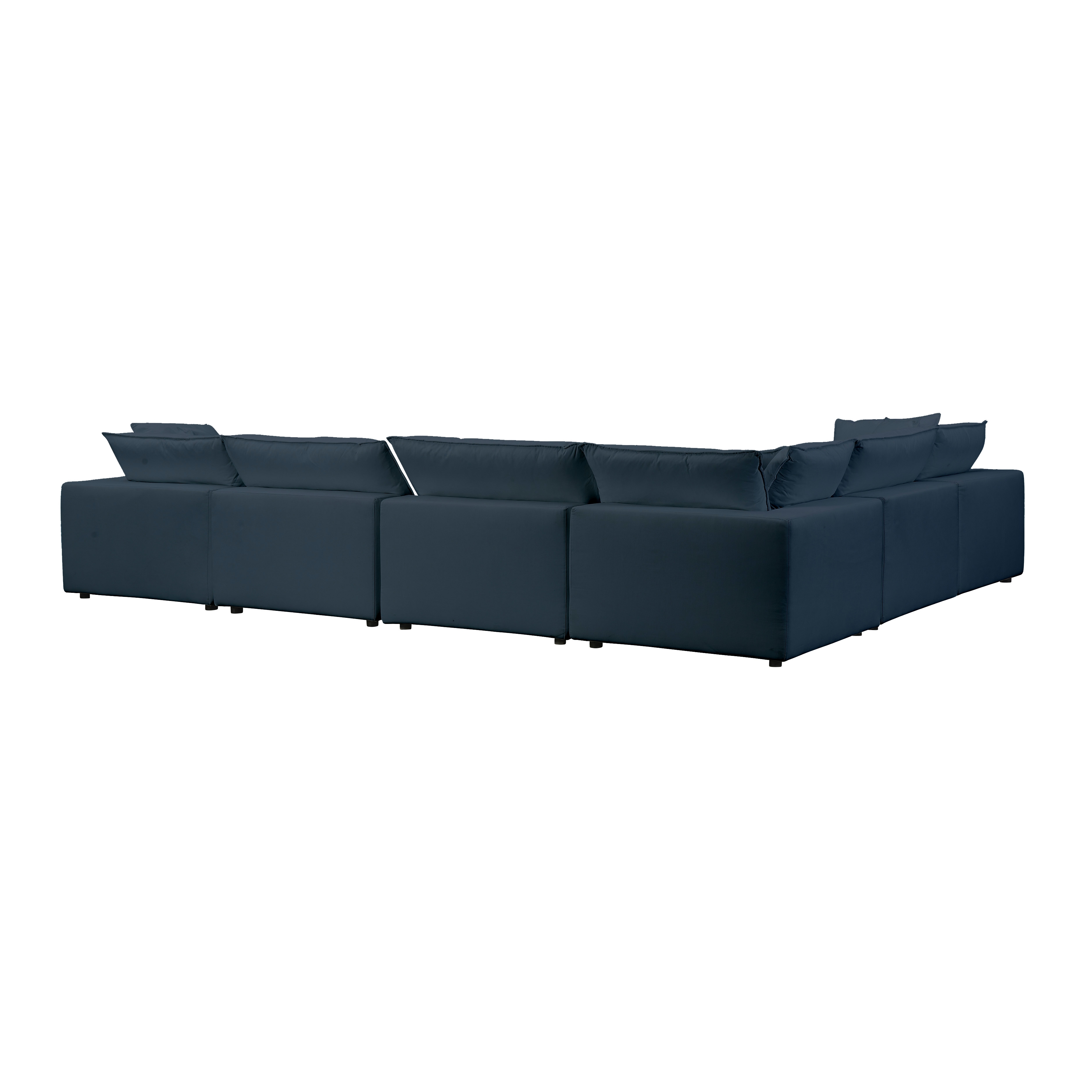 Cali Navy Modular Large Chaise Sectional - Image 3