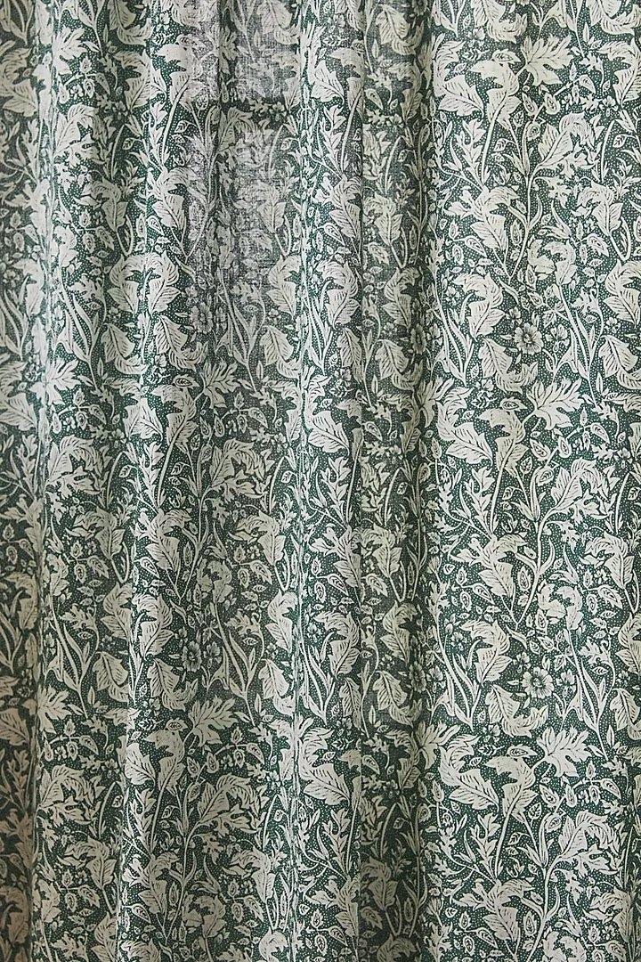 Hyacinth Semi-Sheer Printed Curtain - Image 1