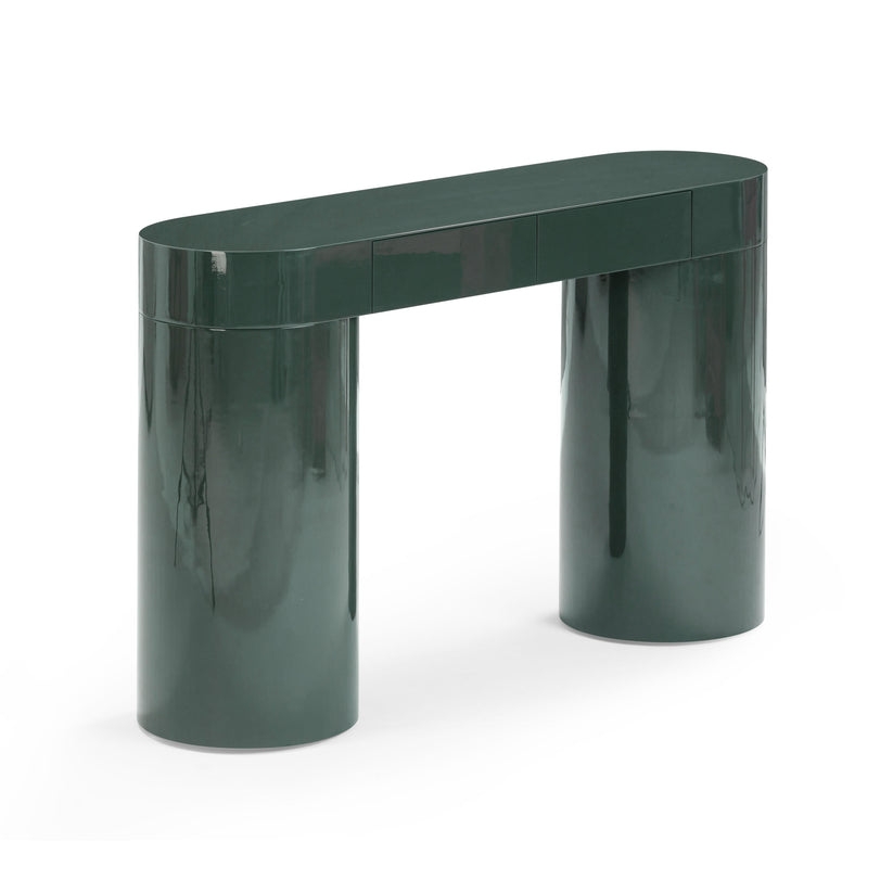 Mira Deep Green High Gloss Console Table - Image 2