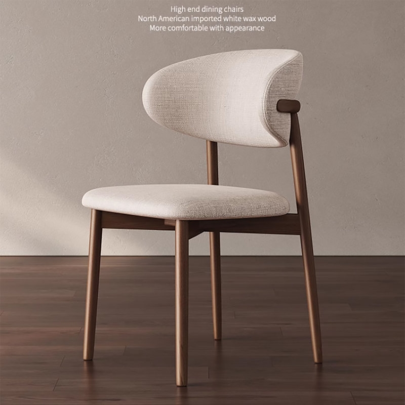 Niell Mid-Century Ash Dining Chair, Solid Wood Legs (Set of 2) - Image 2