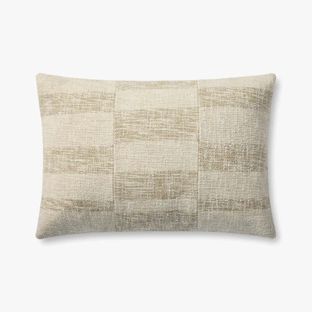 Brigette Romanek x Loloi Not Named Beige / Natural 16'' x 26'' Cover w/Down - Image 0