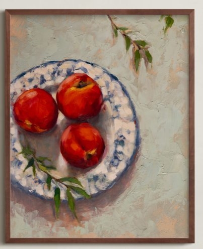 Peaches On A Plate Limited Edition Fine Art Print 2 - Image 0