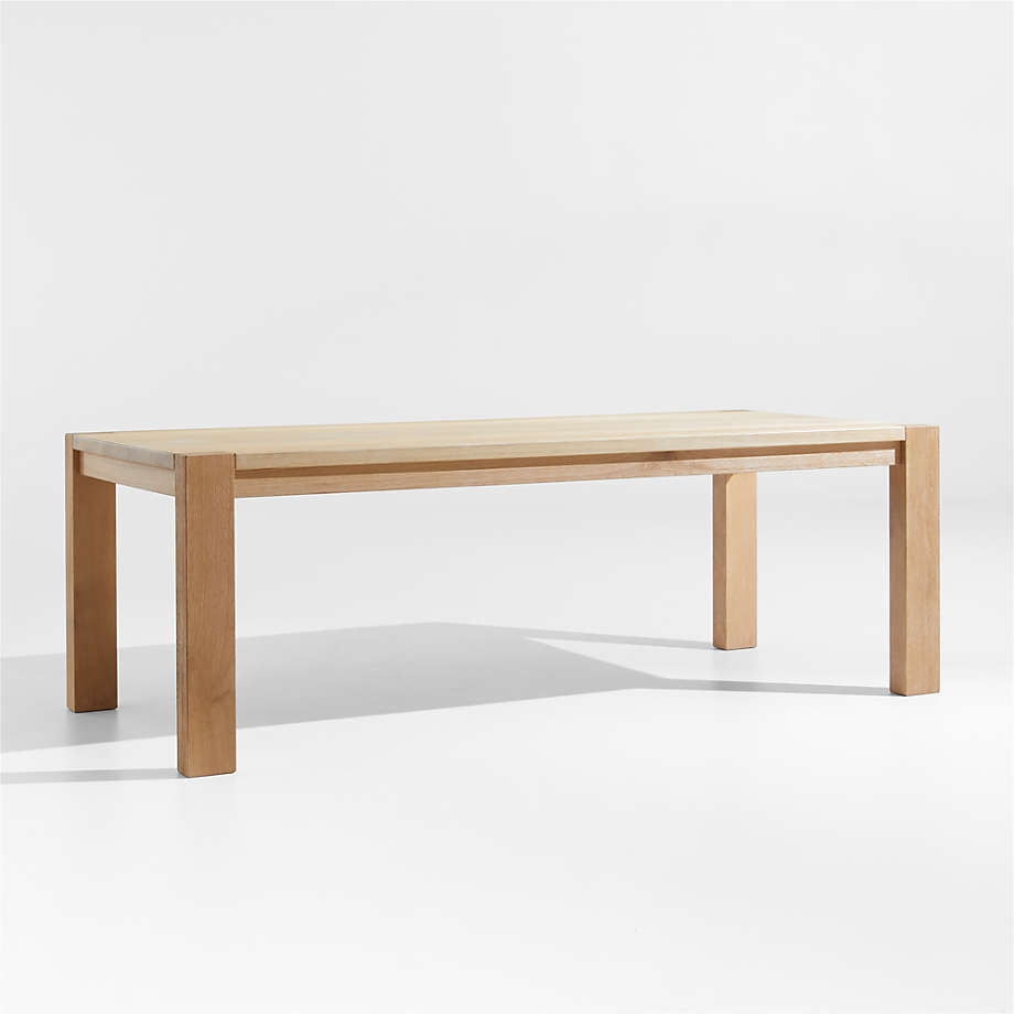 Terra 90" Natural White Oak Solid Wood Dining Table - Image 3