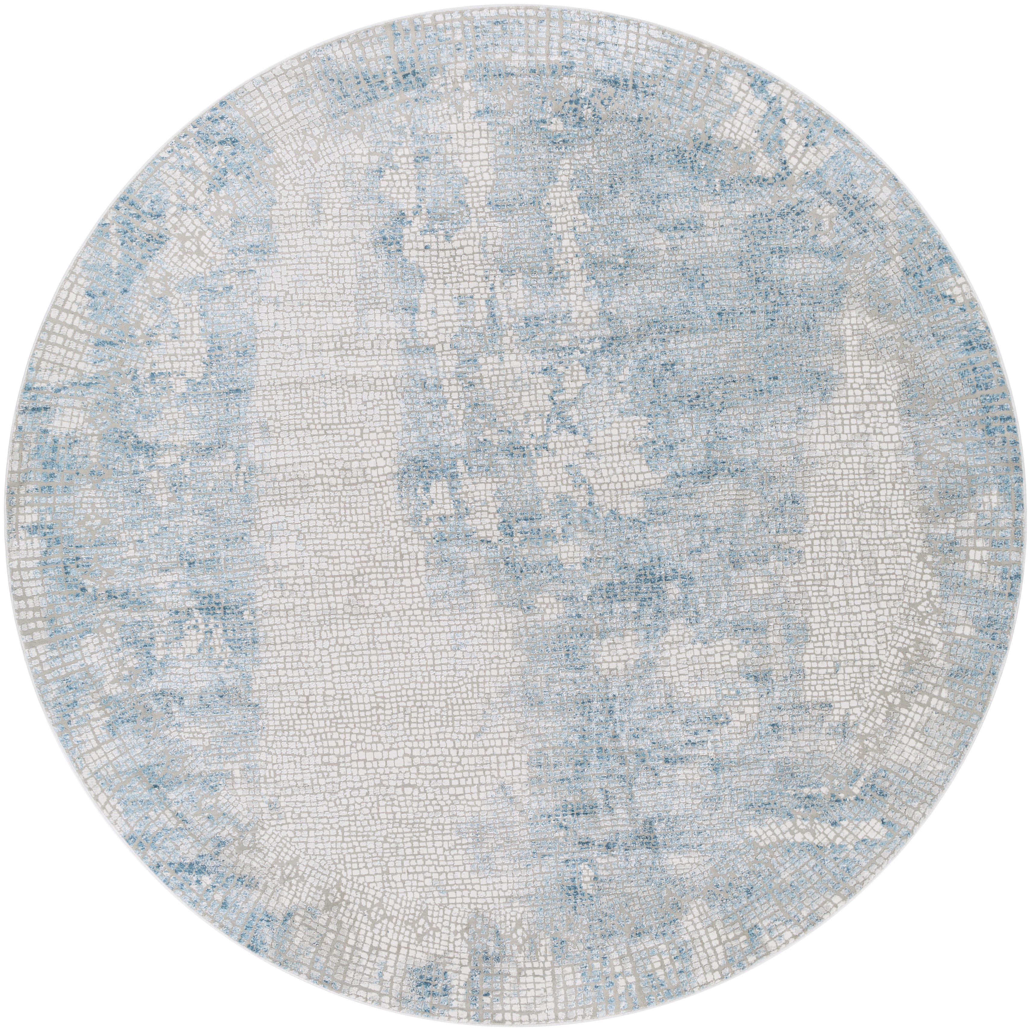 Aisha Gray Indoor 7'10" x 7'10" Machine Woven Rug - Image 0