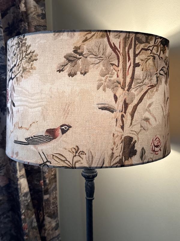 Francois Bird Tapestry Fabric Lamp Shade - Image 1