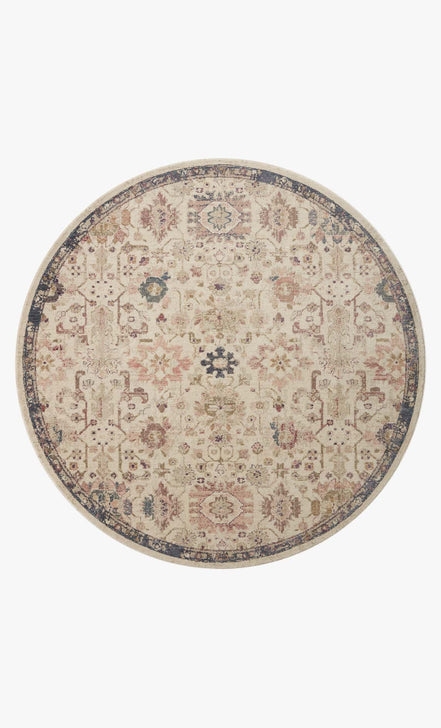 Loloi Giada Ivory / Multi 7'-9" x 7'-9" Round - Image 0
