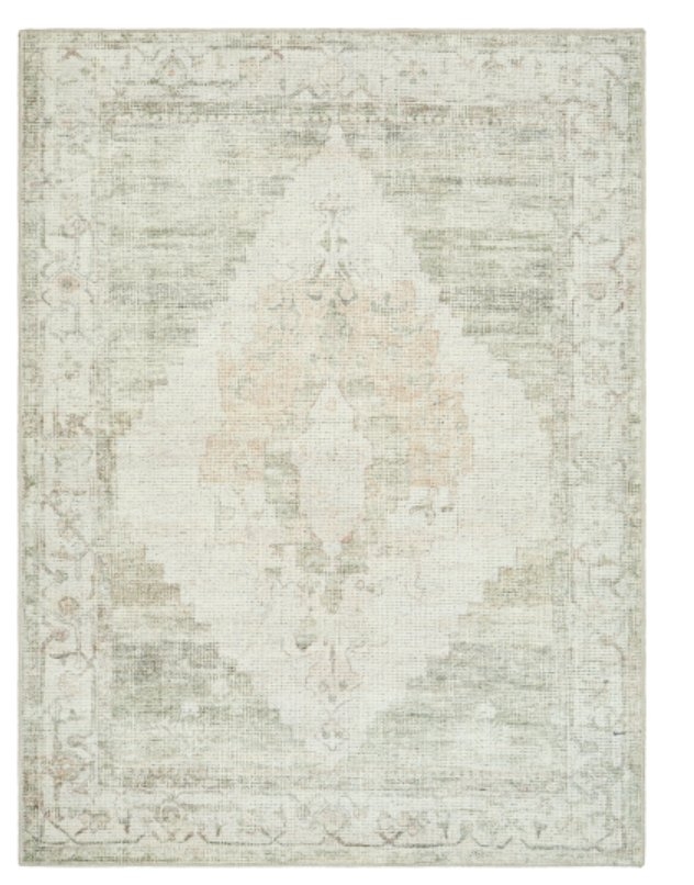 Luca Beige Indoor 7'10" x 10' Machine Woven Rug - Image 0