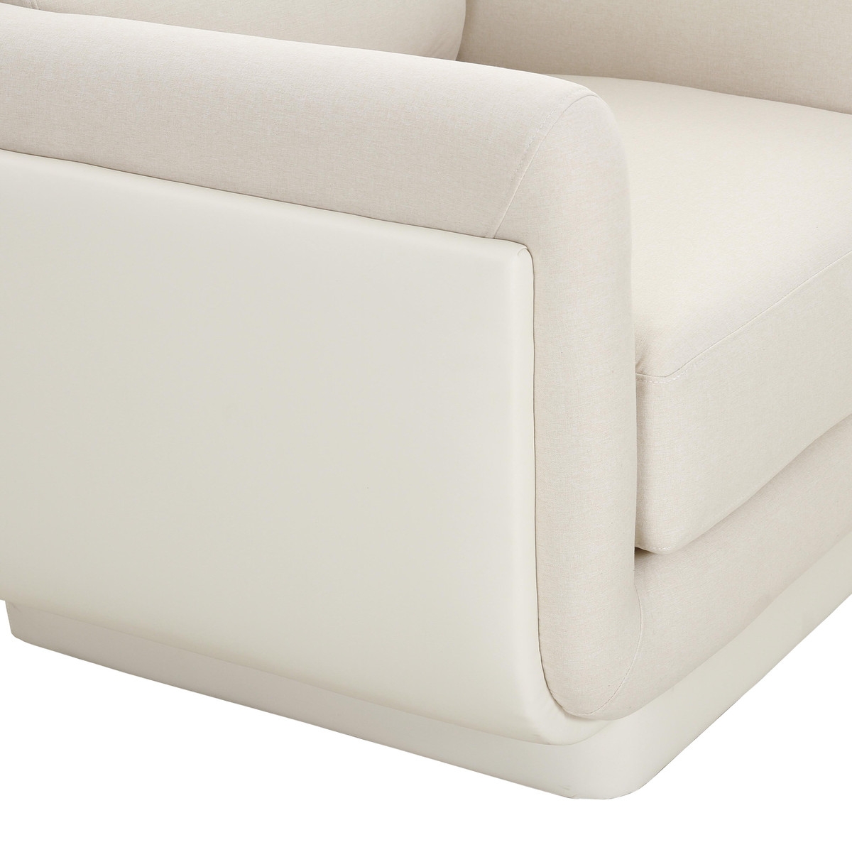 Rhonnie Cream Monotone Armchair - Image 3