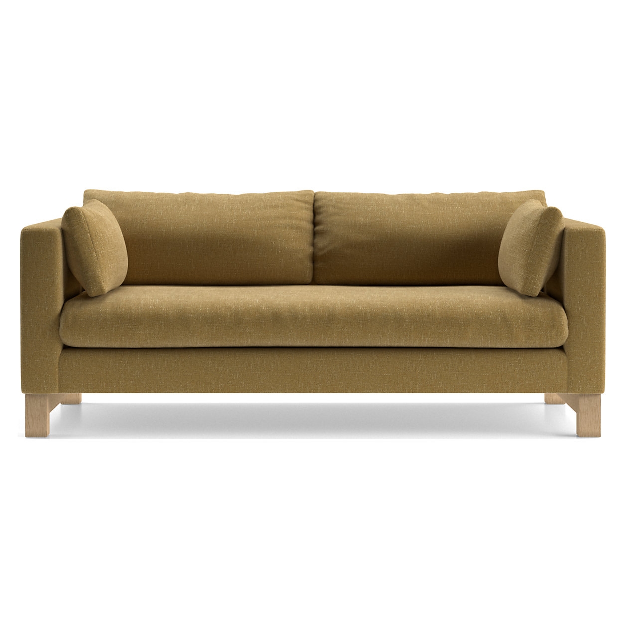 Pacific Bench Track Arm Sofa with Wood Legs - Image 0