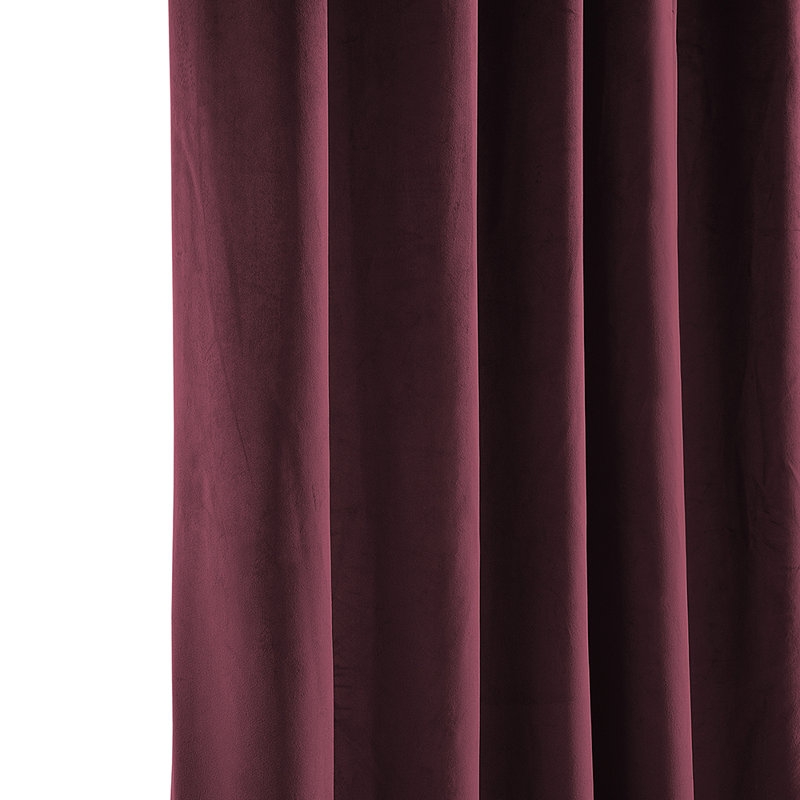 Heritage Velvet Room Darkening Single Curtain Panel - Image 1