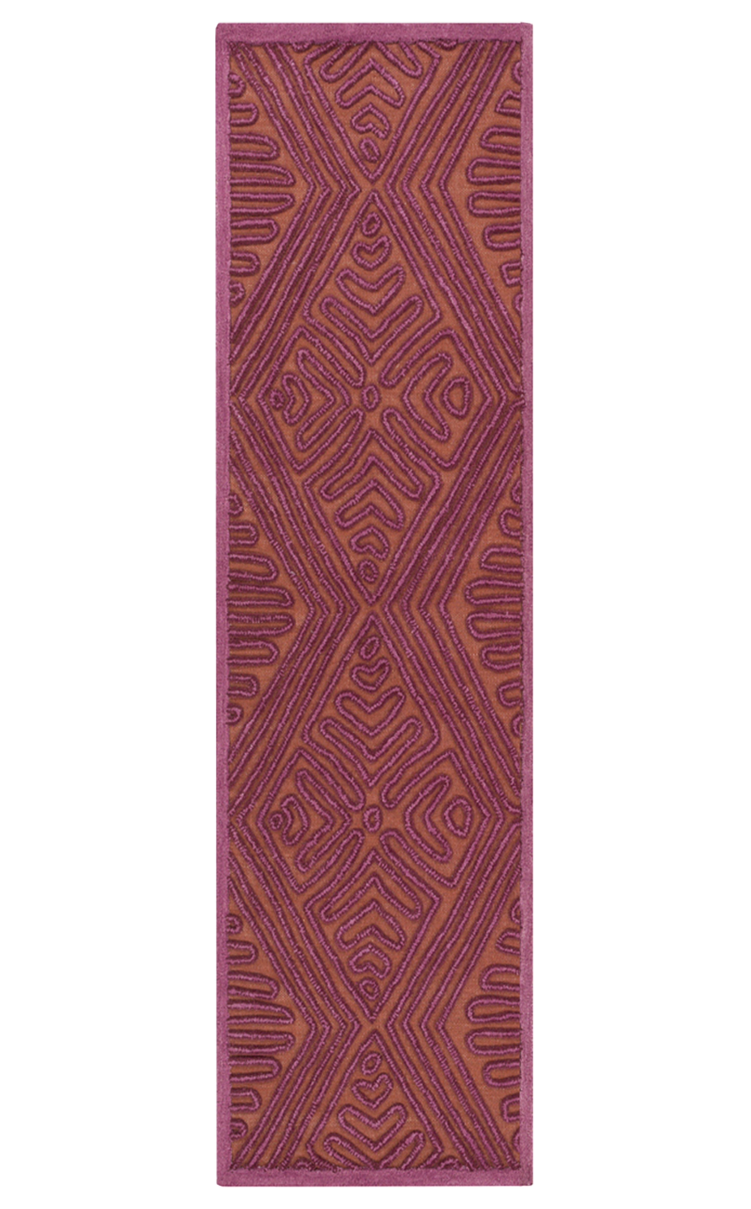 Tulemola Purple Indoor 2'6" x 8' Handmade Rug - Image 0