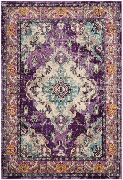Arlo Home Woven Area Rug, MNC243L, Violet/Light Blue,  10' X 14' - Image 0