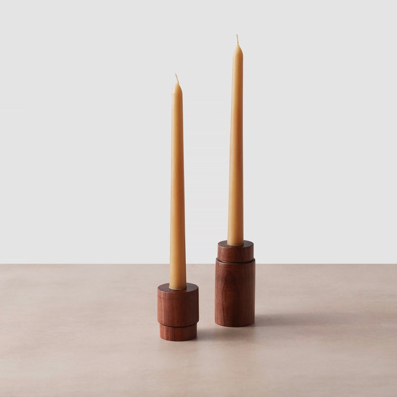 The Citizenry Beeswax Taper Candles Set of 2 | Blue - Image 1