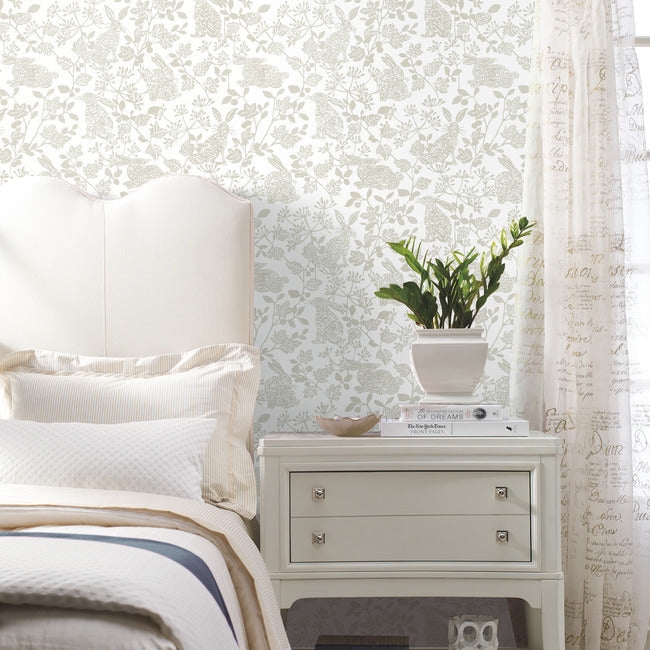 Botanical Bunnies Premium Peel + Stick Wallpaper - Image 3