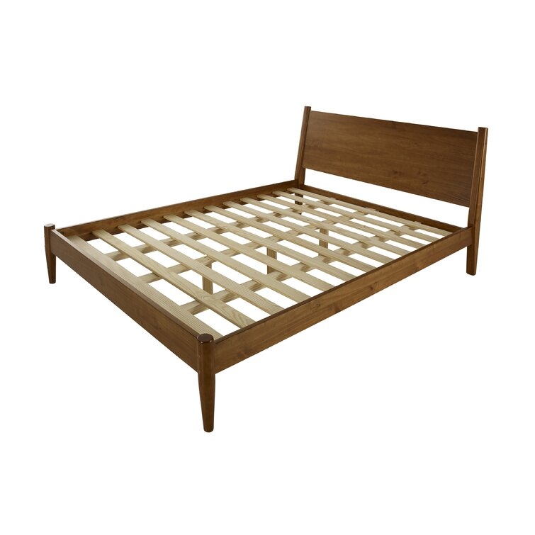 Grady Solid Wood Platform Bed / Queen /Castanho - Image 3