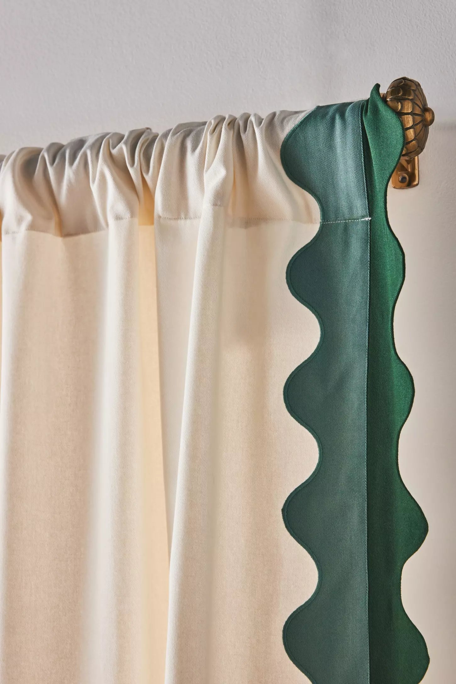 Maeve Scalloped Cotton Curtain - Image 1