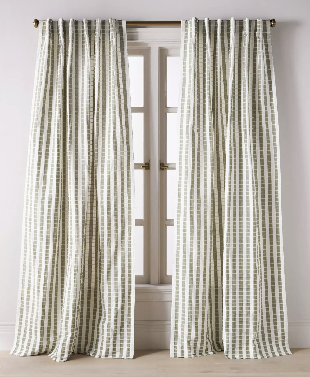 Cotton Woven Stripe Curtain - Image 0
