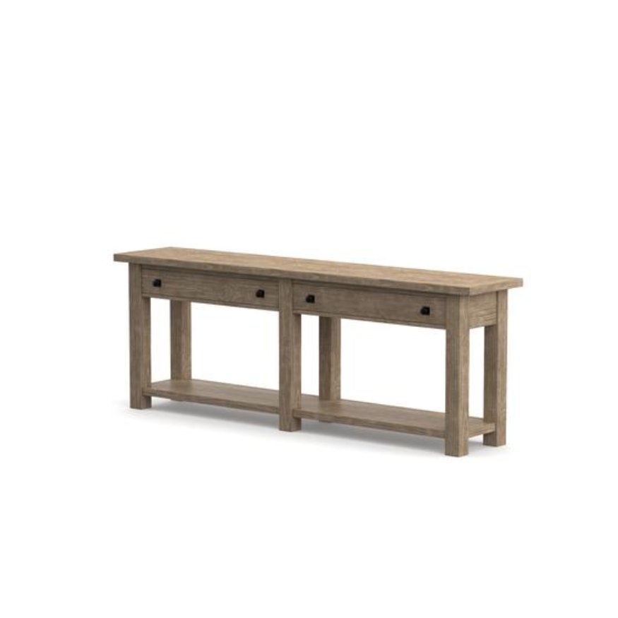 Benchwright 83" Wood Console Table with Drawers, Seadrift - Image 3