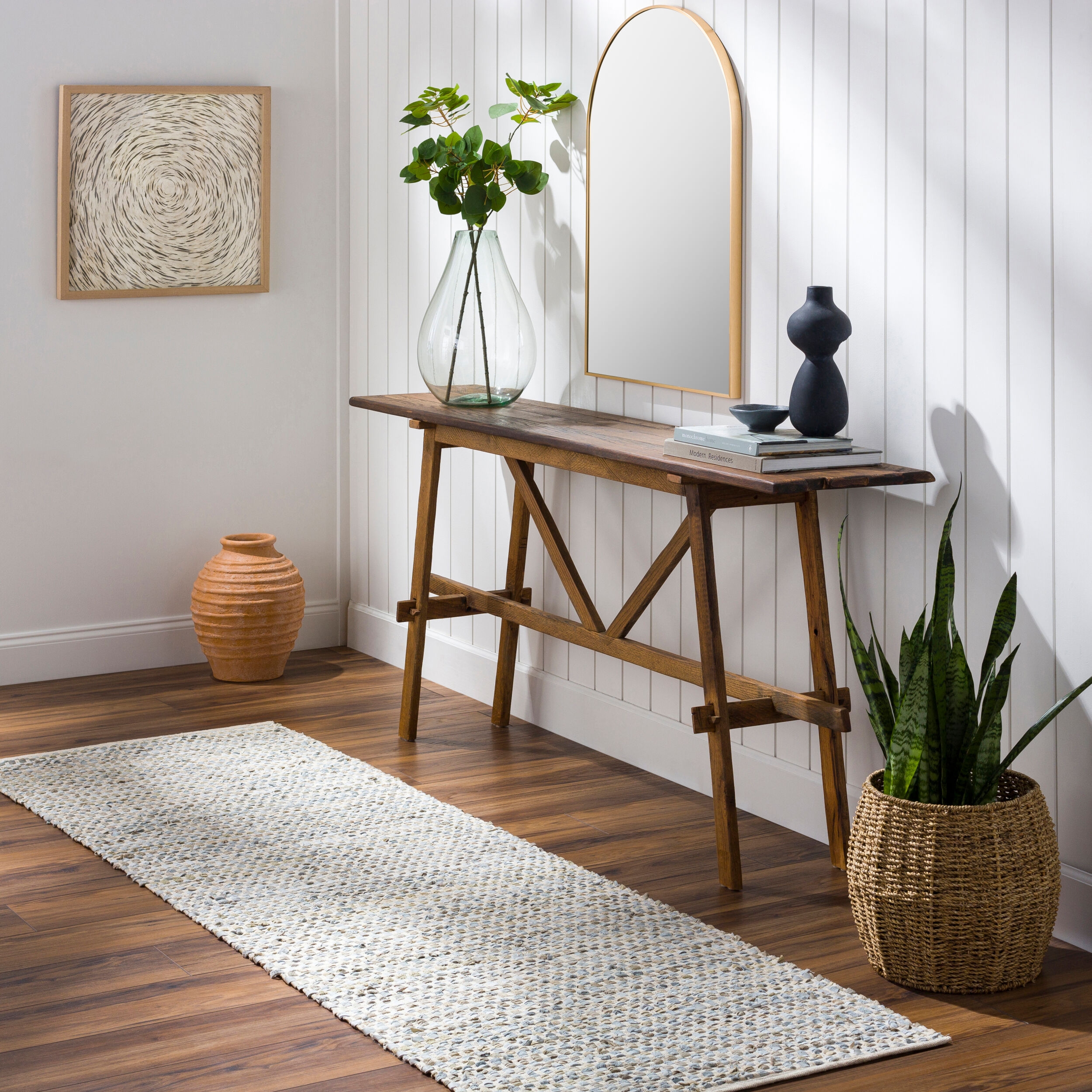 Jamie Blue Indoor 2'6" x 8' Handmade Rug - Image 4