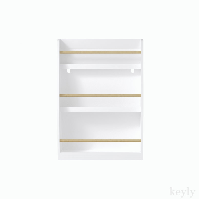 Tier Kids Book Shelf, Book Rack For Bedrooms, Playrooms, And Classrooms, Helps Keep Spaces Organized, White - Image 0