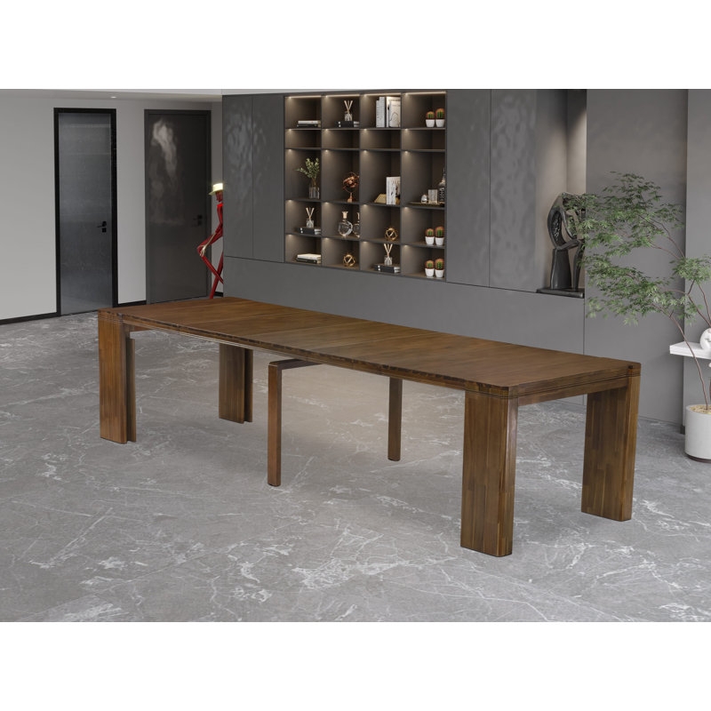 Vedder Rectangular Extendable Dining Table  120.3'' L x 39'' W - Image 6