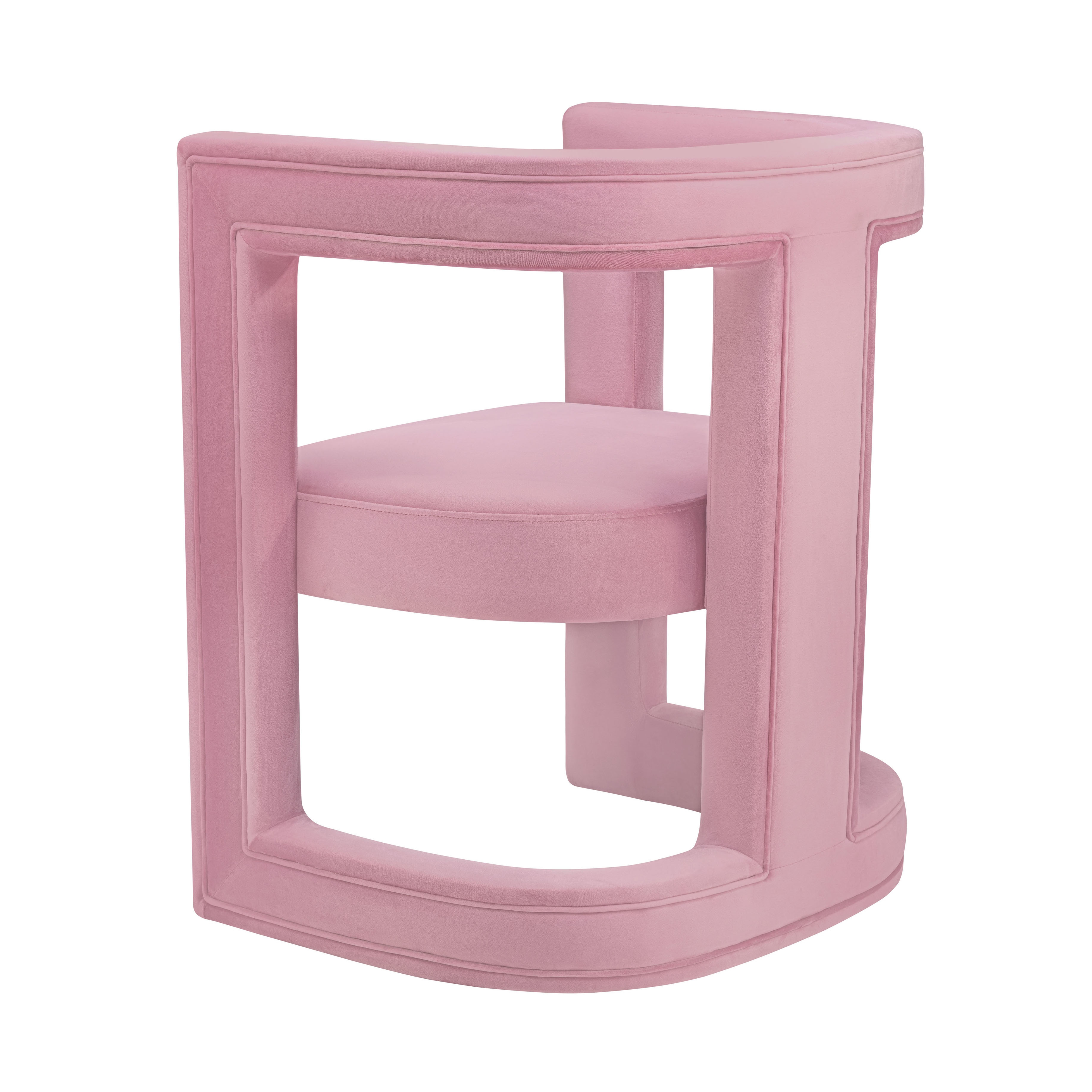 Ada Pink Velvet Chair - Image 3