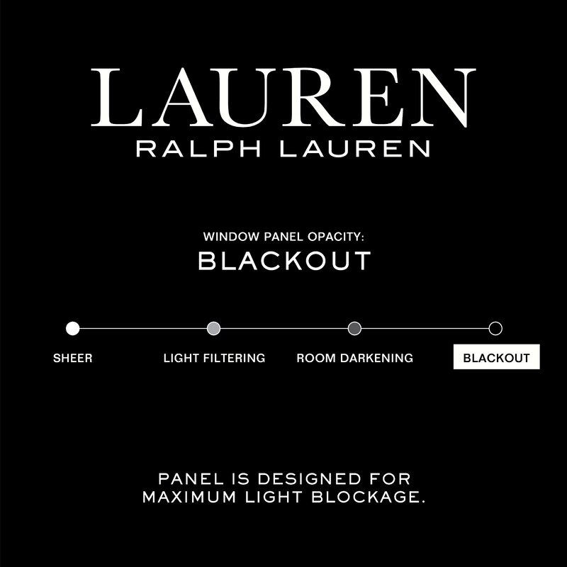 Lauren Ralph Lauren Sallie Blackout with Lining Back Tab/Rod Pocket Curtain - Image 1