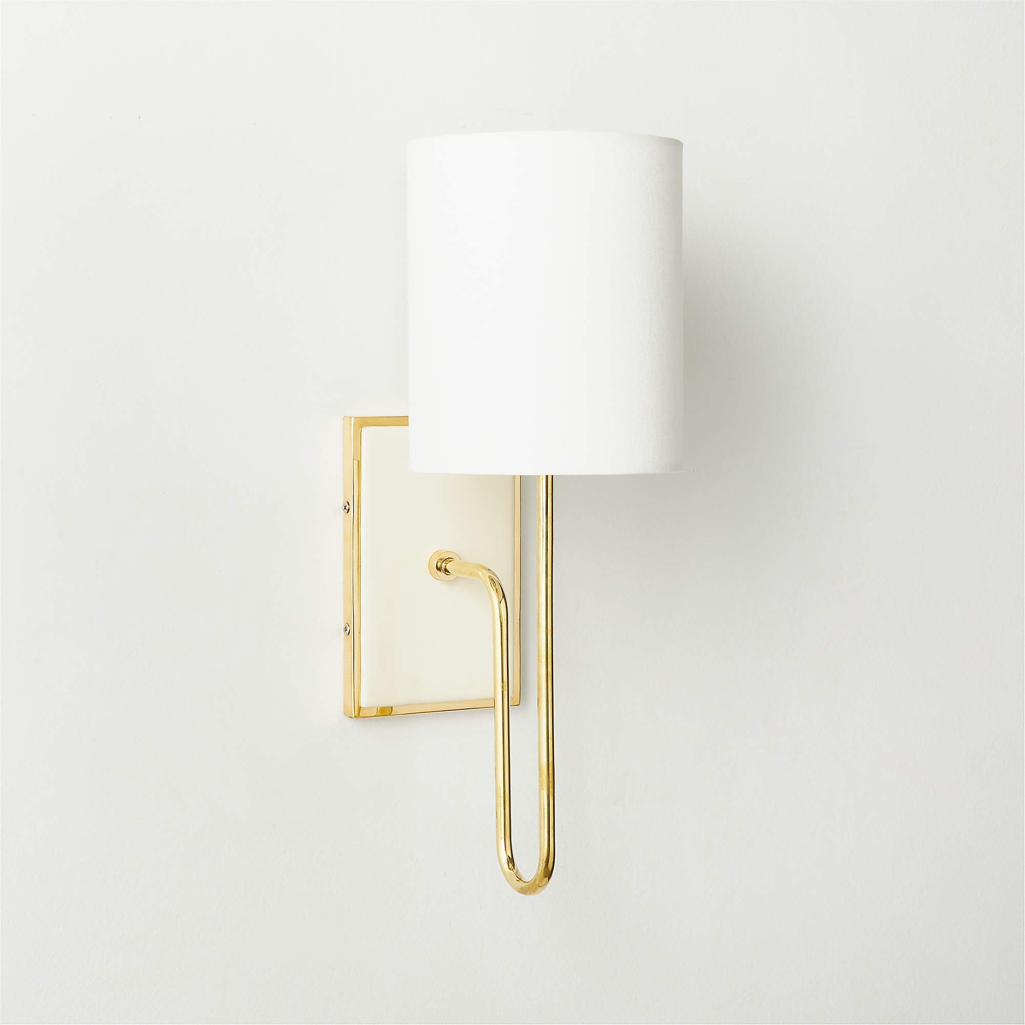 Lucerne Polished Brass Wall Sconce Light - Image 0