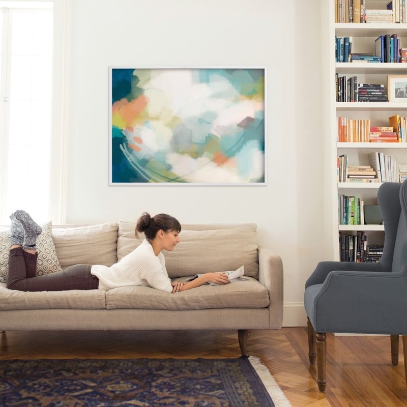 Flight into Bliss, 40x30, White Wood Frame, Standard - Image 1