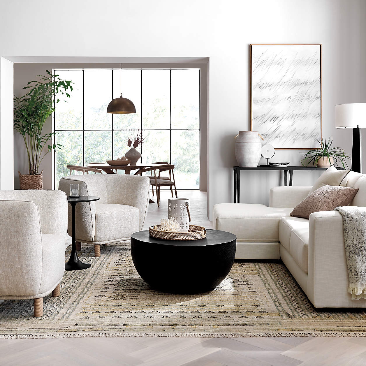 Fernando Metal Drum Coffee Table - Image 1