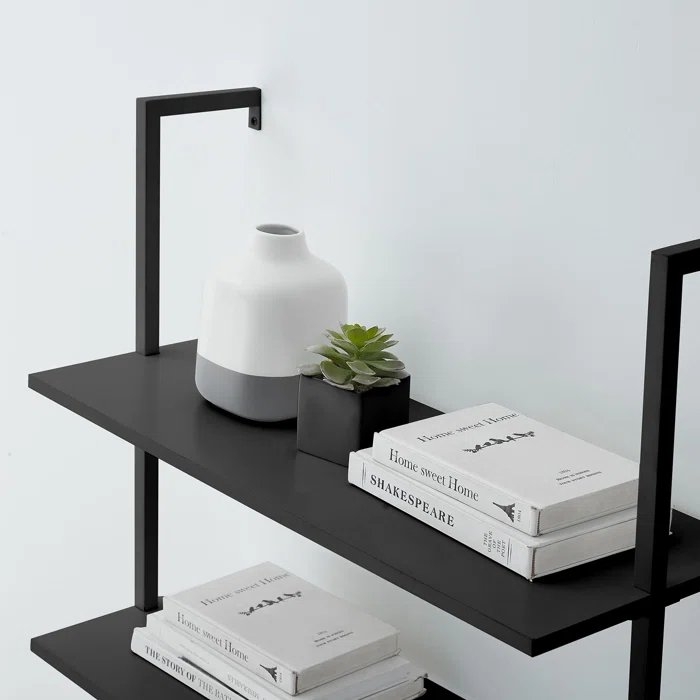 Ahsoka 72'' H x 24'' W Iron Ladder Bookcase - Image 2