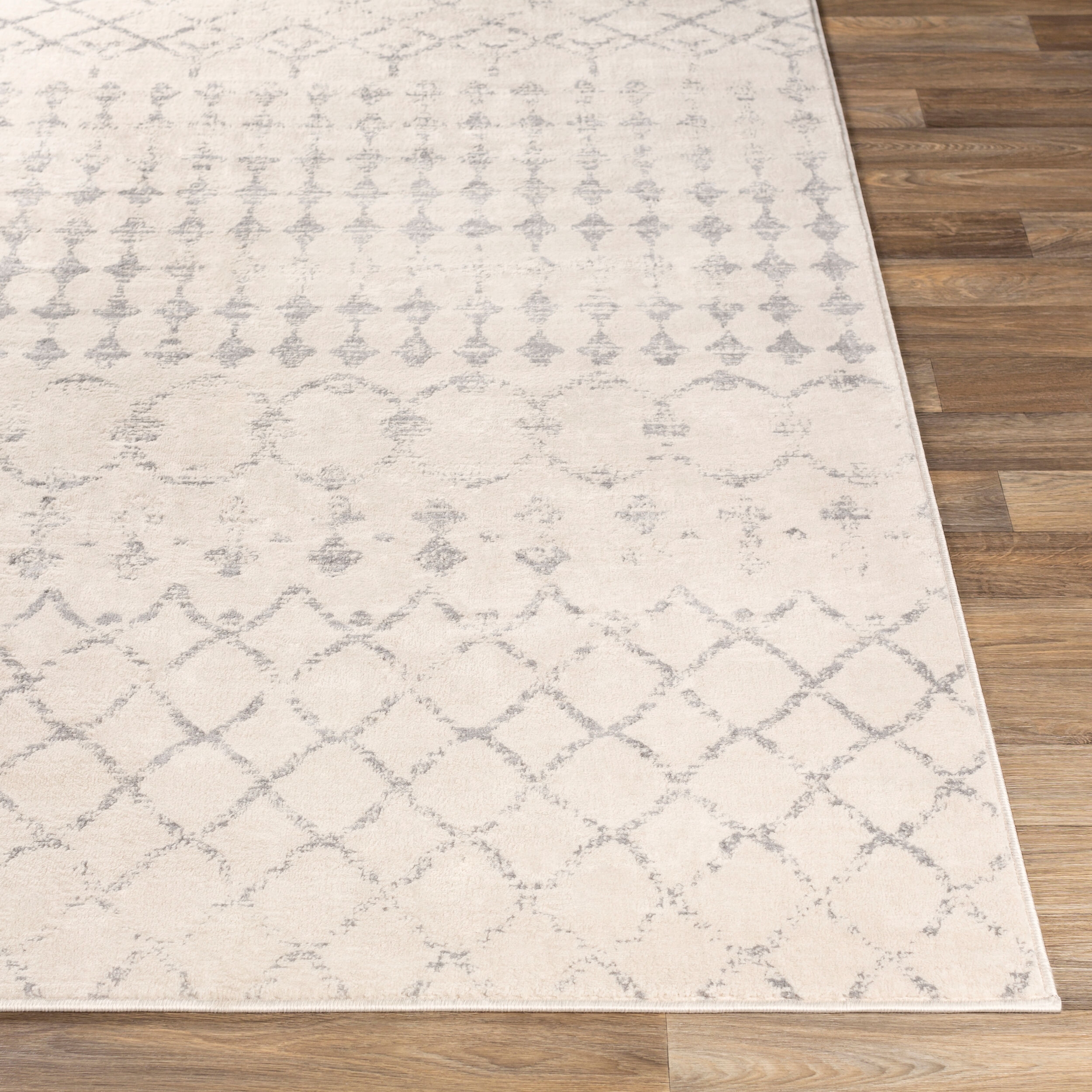 Roma Beige Indoor 7'10" x 7'10" Machine Woven Rug - Image 3