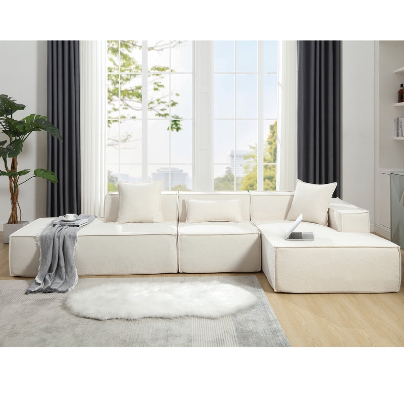 Contour & Co. | Minimalist Terry Modular Couch with Right L-shaped Sectional - Image 0