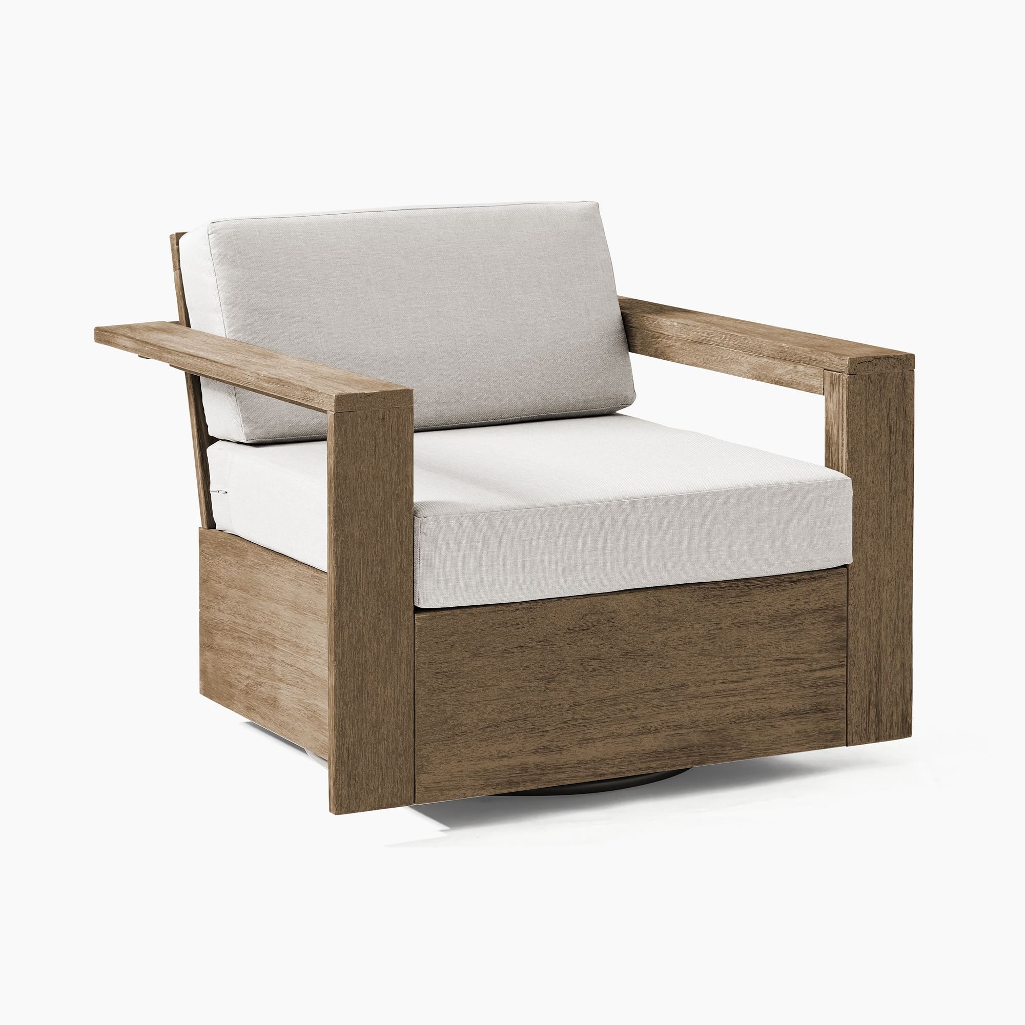 Portside Swivel Chair, Driftwood, Set of 2 - Image 1