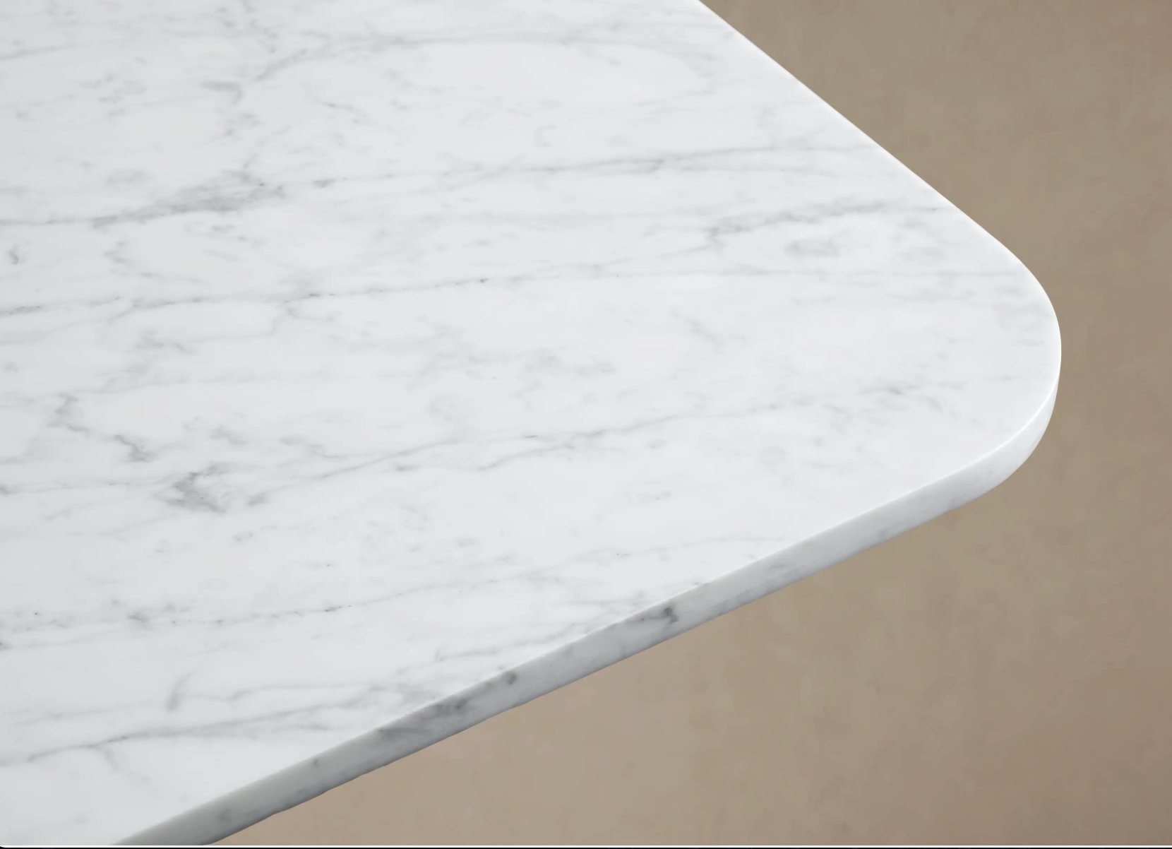 Finnley Dining Table in Stone 84" White  Honey/Carrara - Image 4