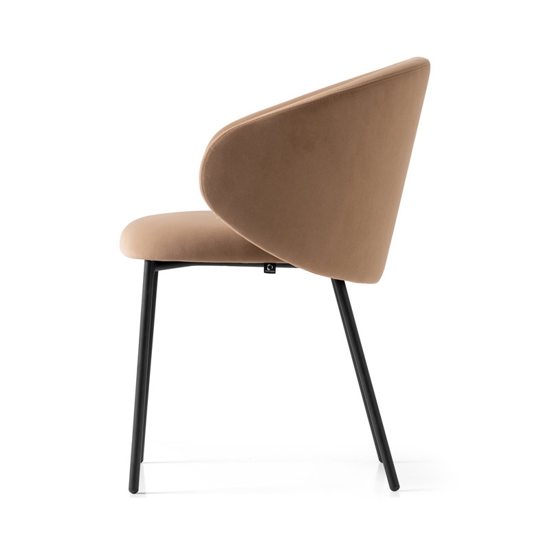 Connubia Tuka Upholstered Armchair with Metal Frame - Image 1