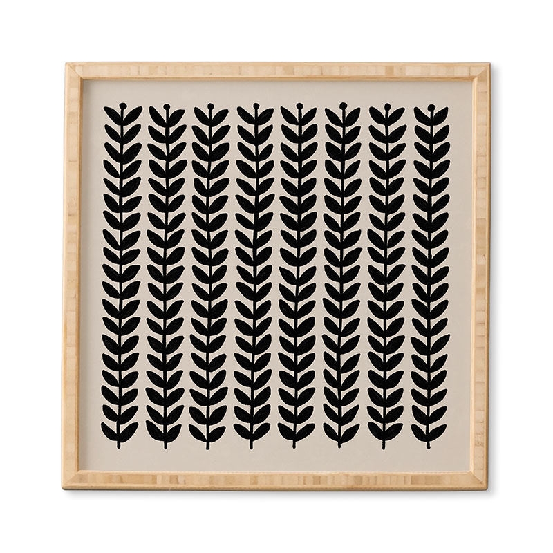 Herbs by Alisa Galitsyna - Framed Wall Art Bamboo 12" x 12" - Image 0