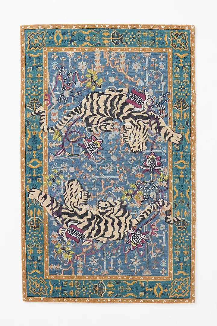 Agnes Tiger Tufted Wool-Viscose Blend Rug - Image 0