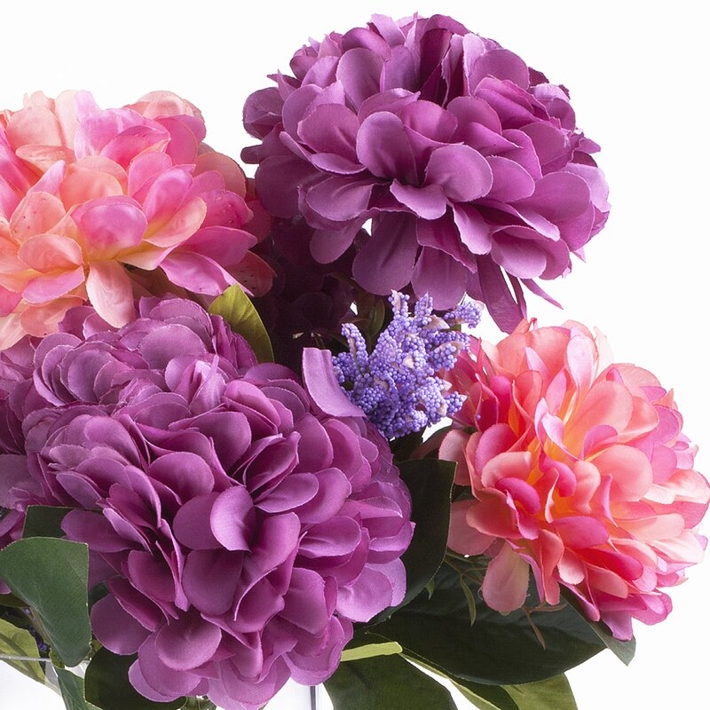 Silk Dahlia Arrangement in Vase RESTOCK  Jul 14, 2024. - Image 2