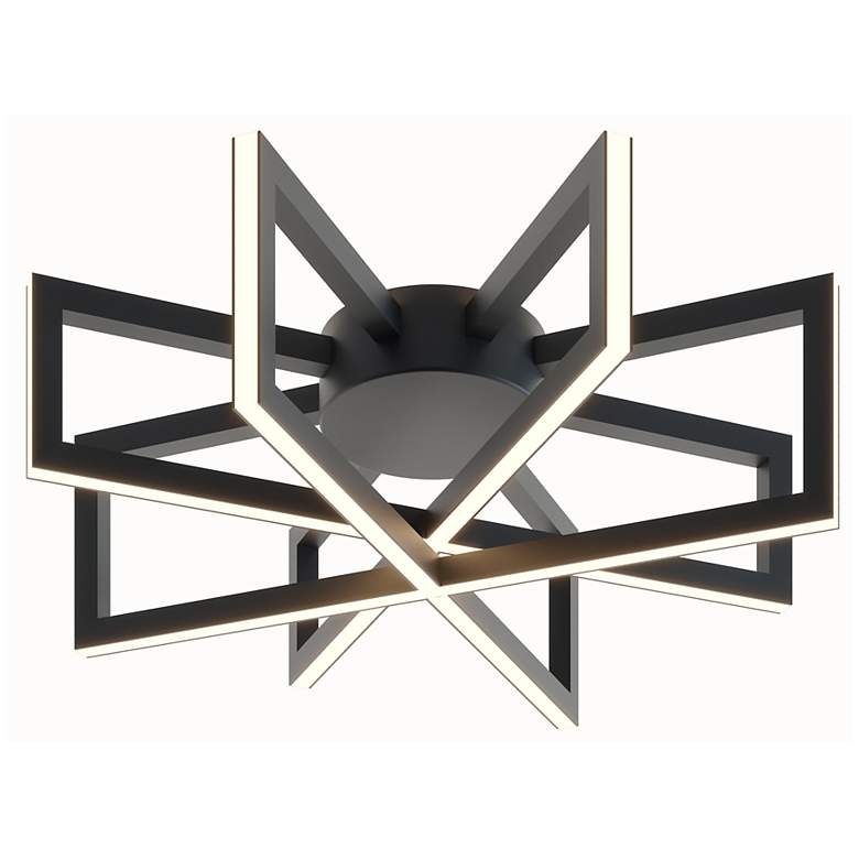 AFX Cass 17" Wide Black Finish Modern LED Ceiling Light- Style # 640X2 - Image 0