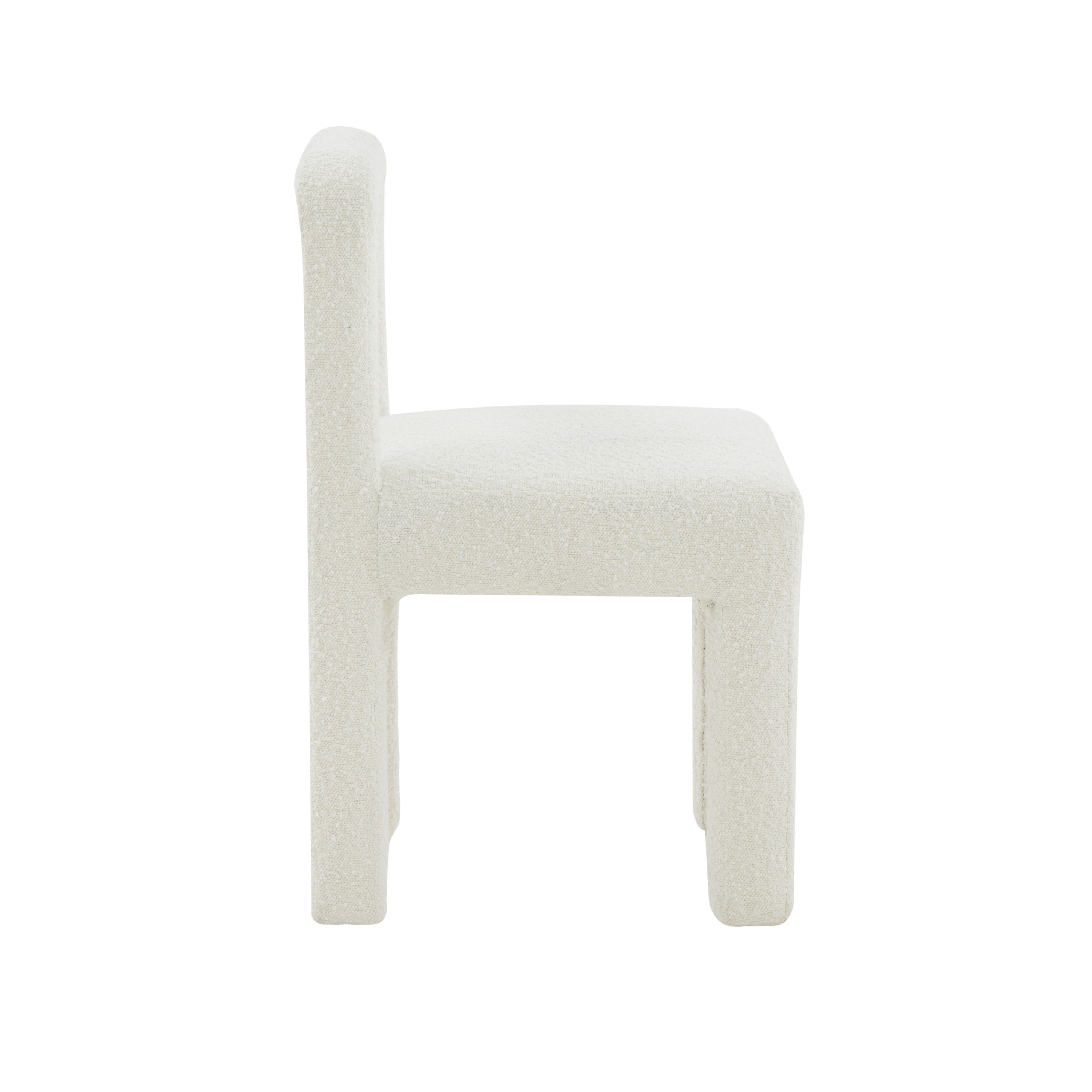 Hazel Cream Boucle Dining Chair - Image 3